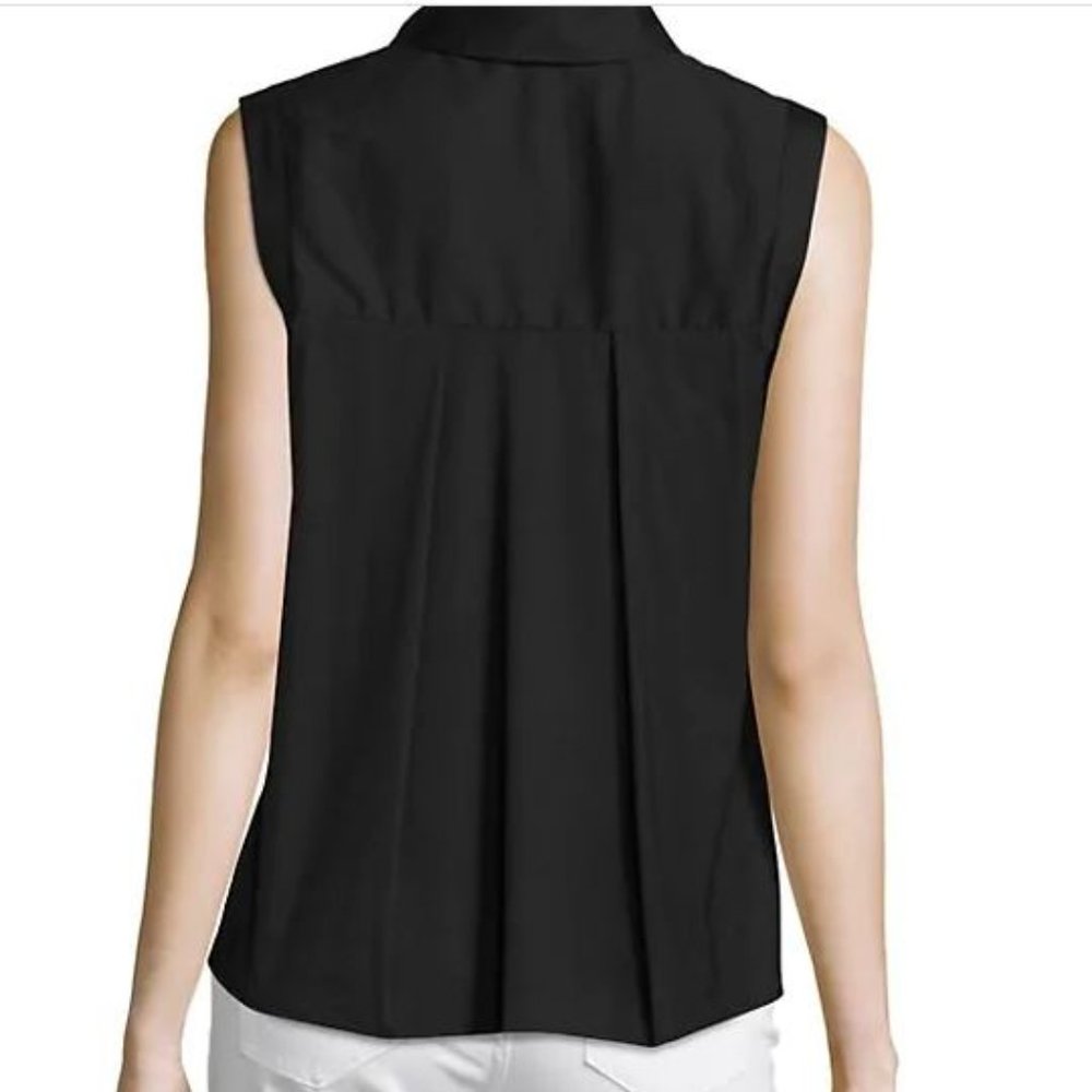 Milly Pleated High-Low Sleeveless Top NWT - Picture 3 of 7
